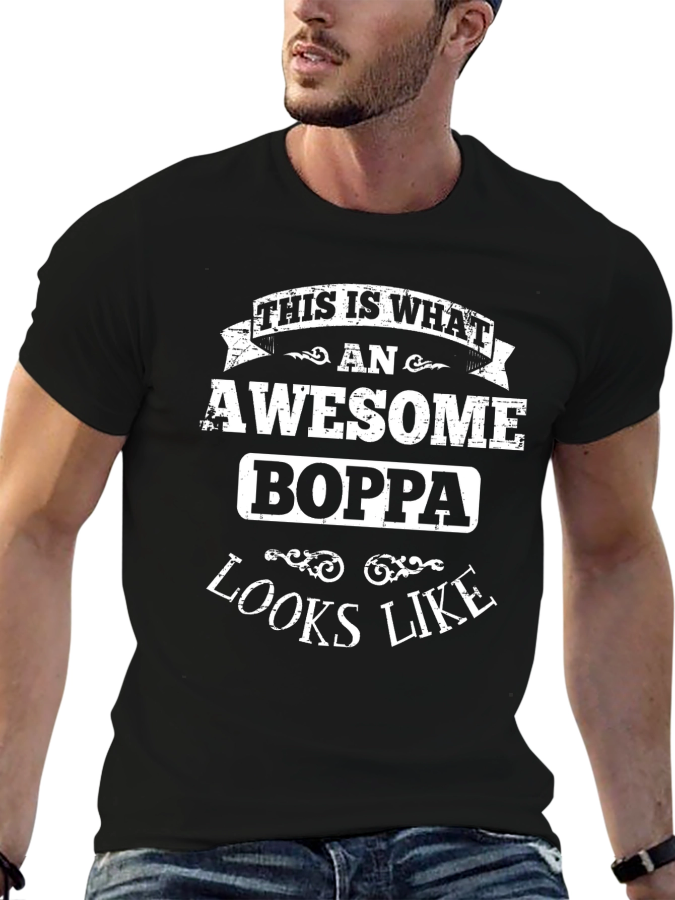 Awesome Boppa T-Shirt - Perfect Gift for Grandpa
