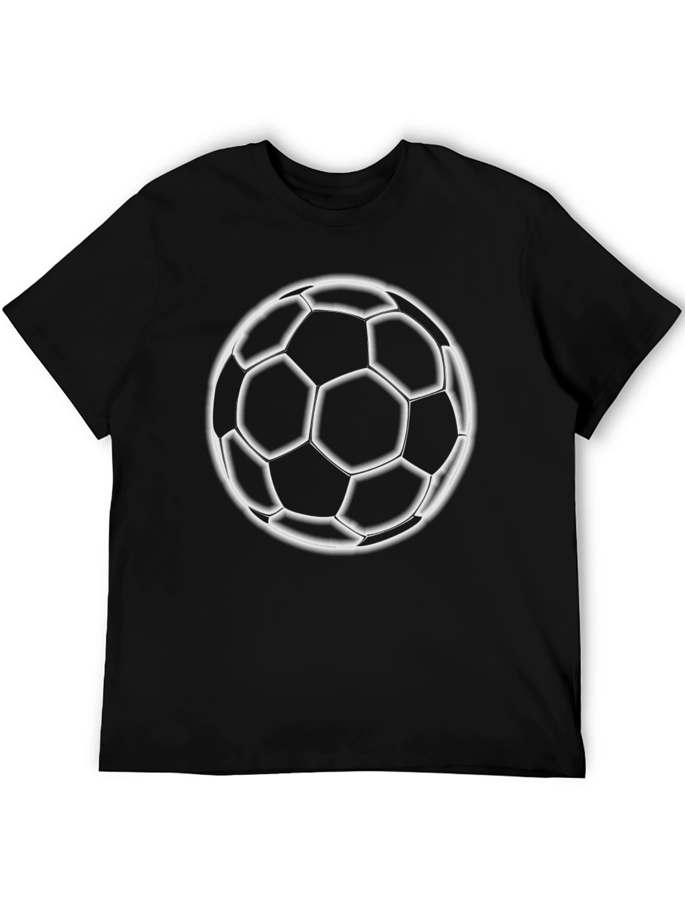 Soccer Ball Graphic T-Shirt - Classic Black Tee