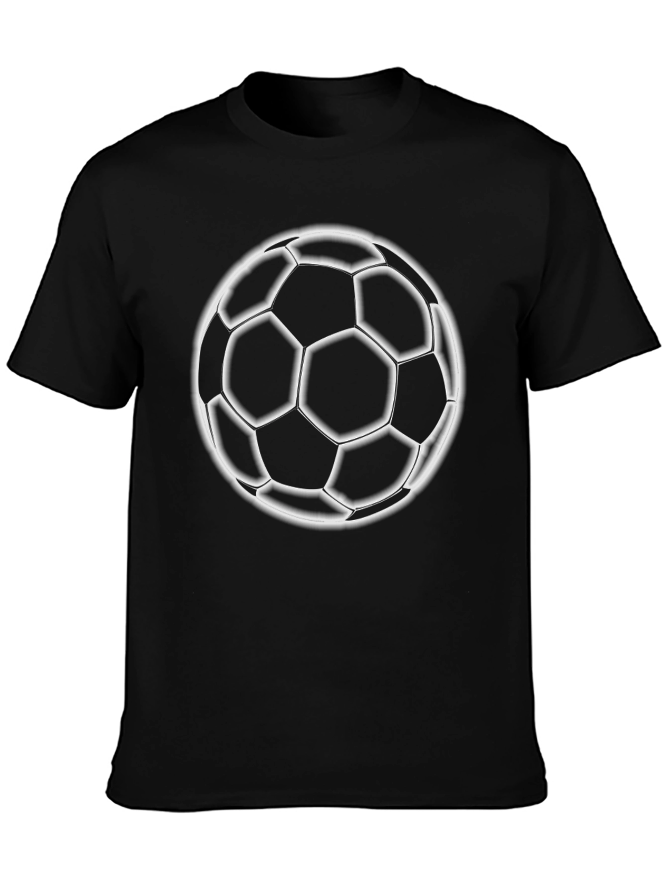 Soccer Ball Graphic T-Shirt - Classic Black Tee
