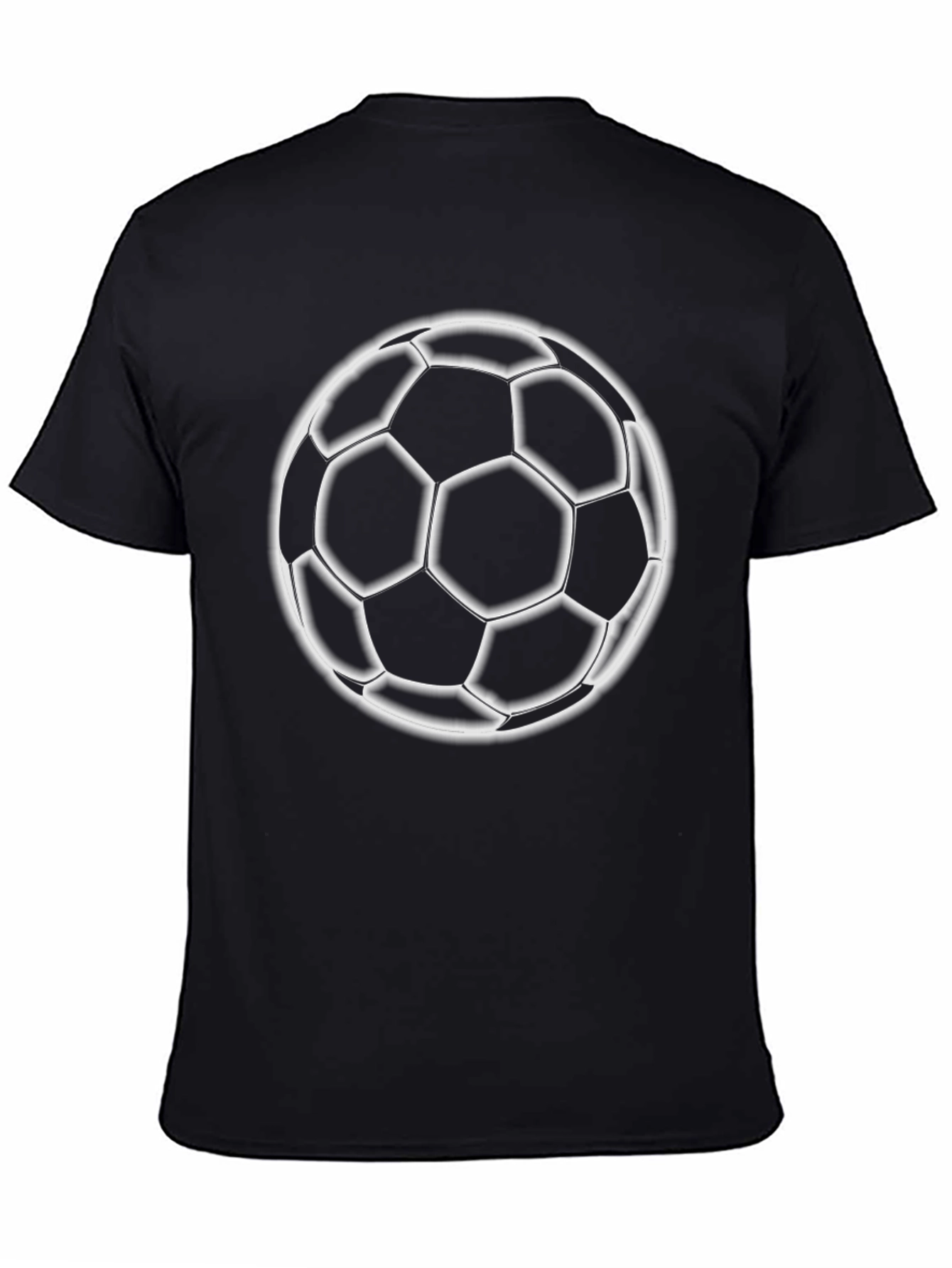 Soccer Ball Graphic T-Shirt - Classic Black Tee