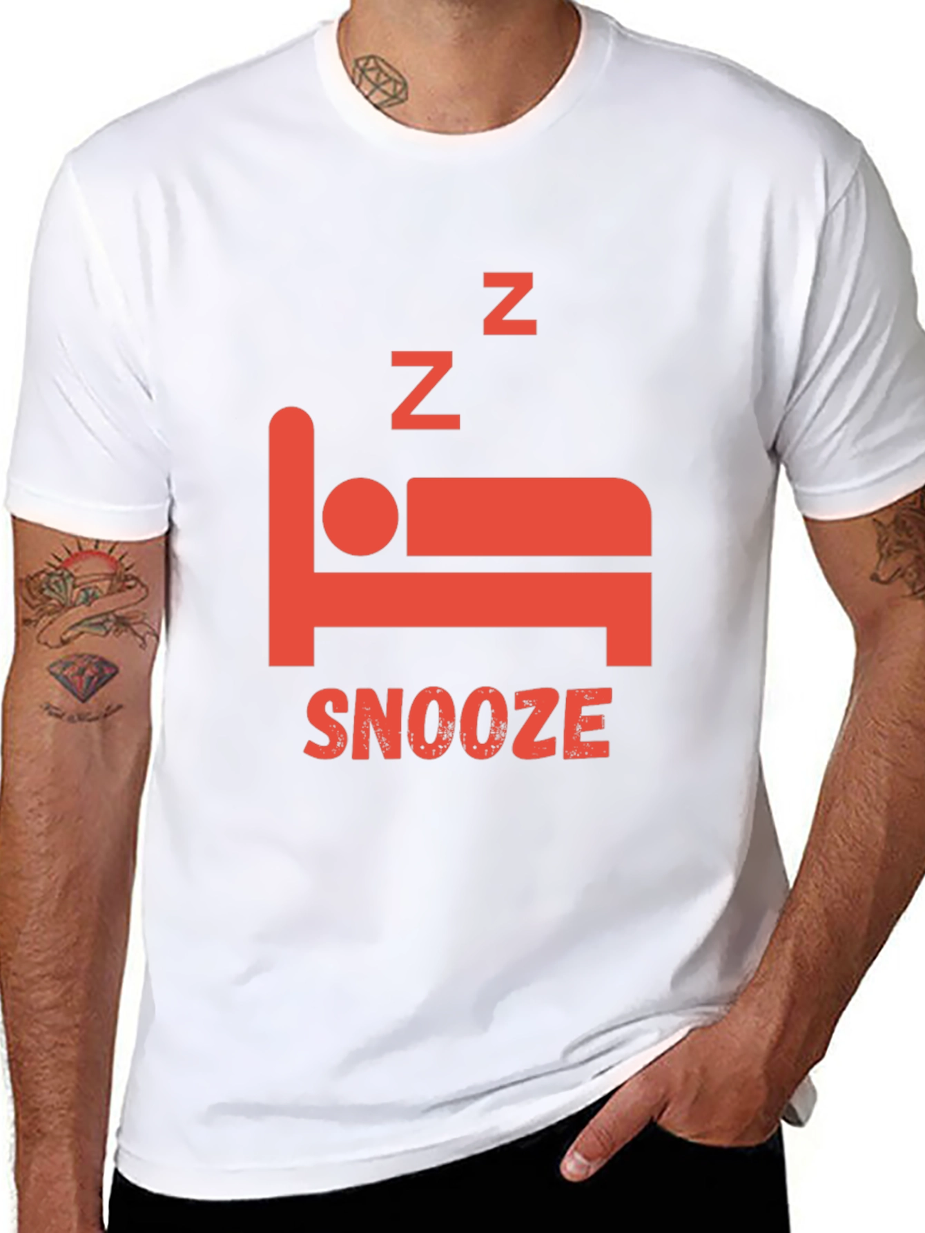 Snooze Graphic T-Shirt - Black Sleep Tee