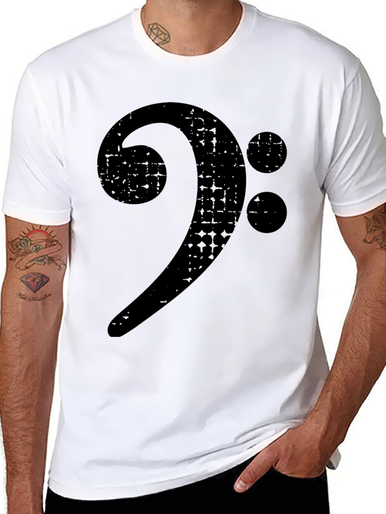 Bass Clef Black T-Shirt