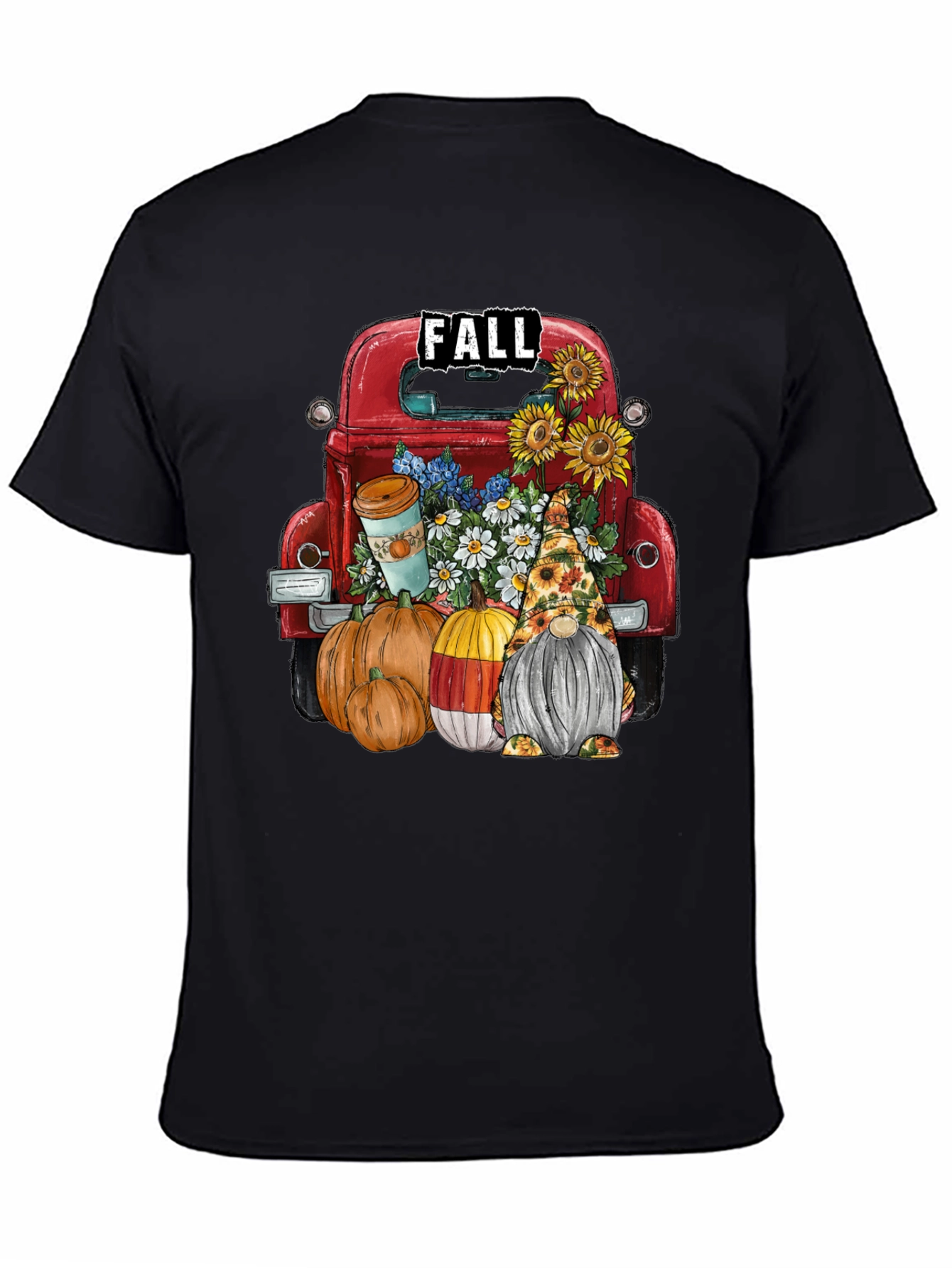 Fall Truck & Gnome Graphic Tee