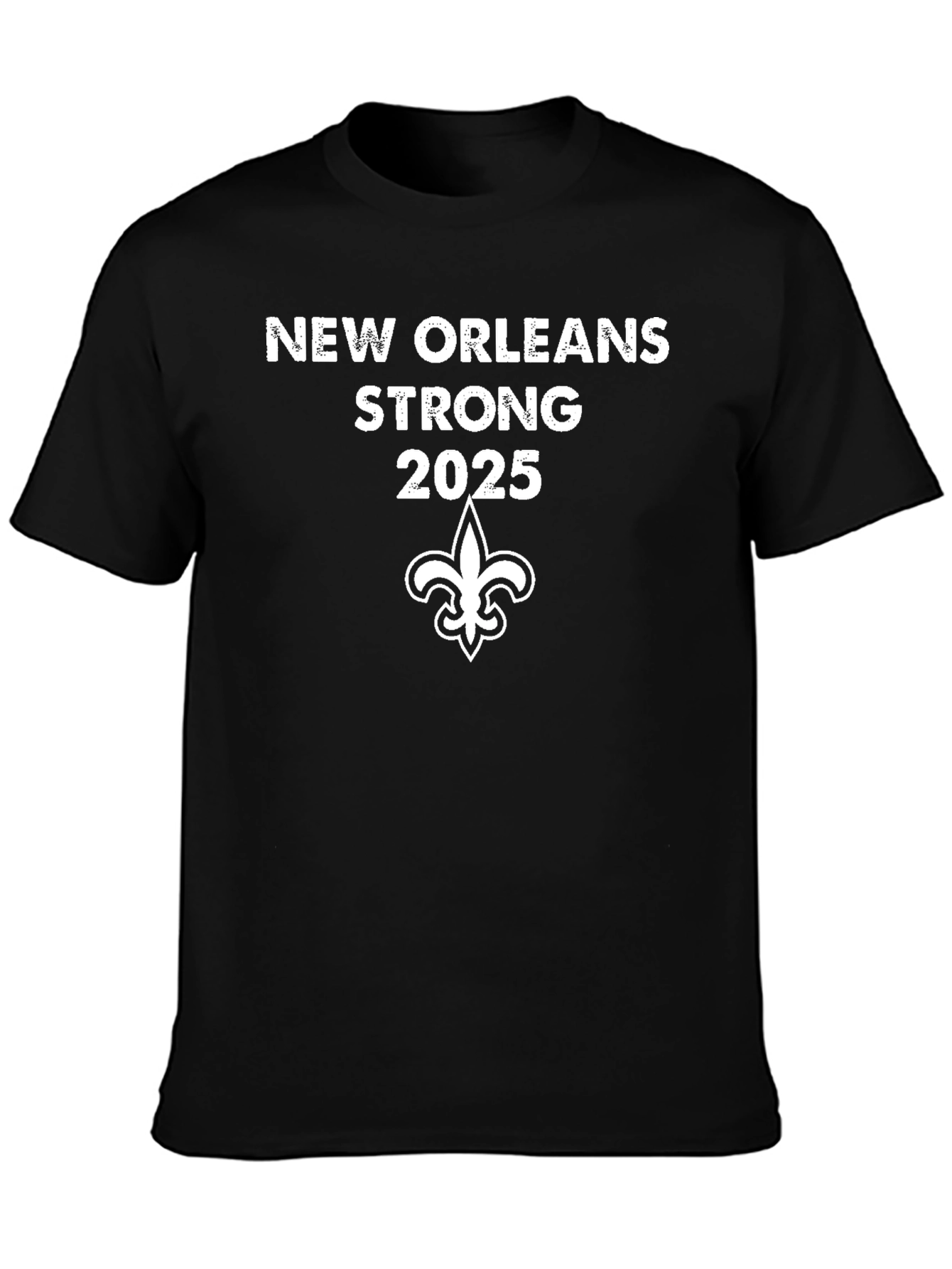 New Orleans Strong 2025 Black T-Shirt