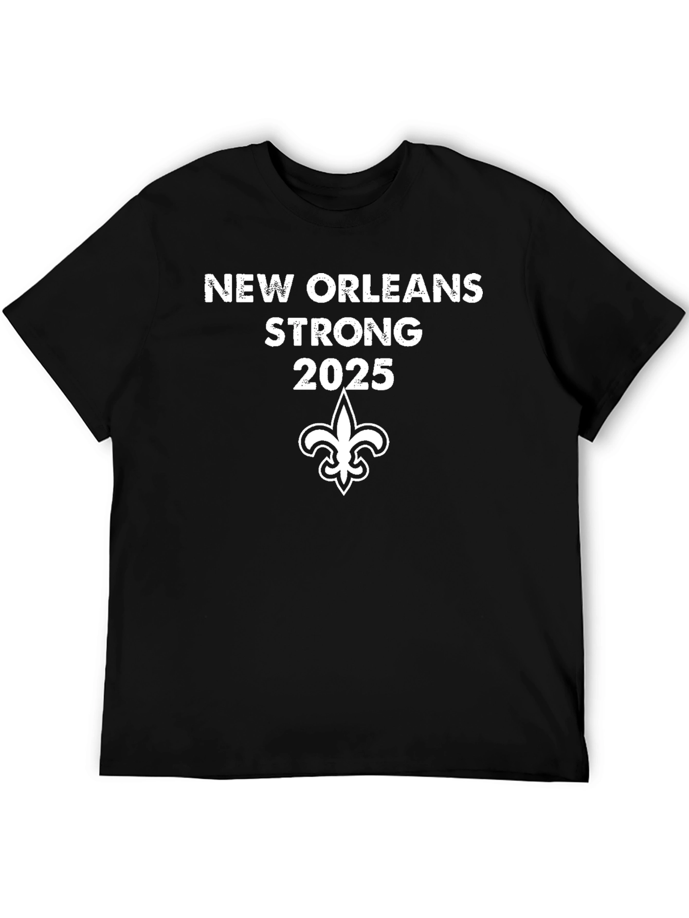 New Orleans Strong 2025 Black T-Shirt