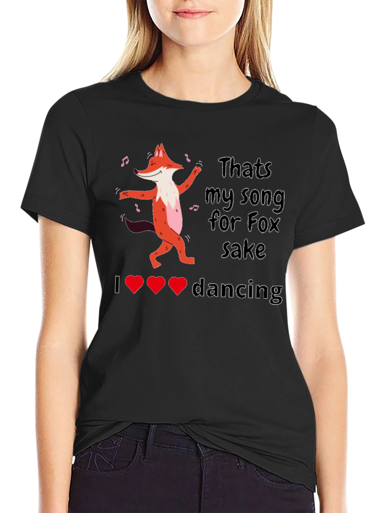 Dancing Fox Graphic Tee - Thats My Song!