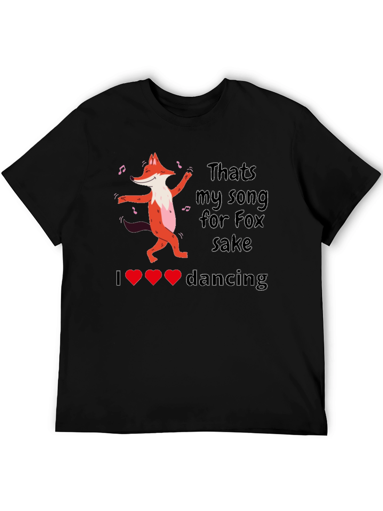 Dancing Fox Graphic Tee - Thats My Song!