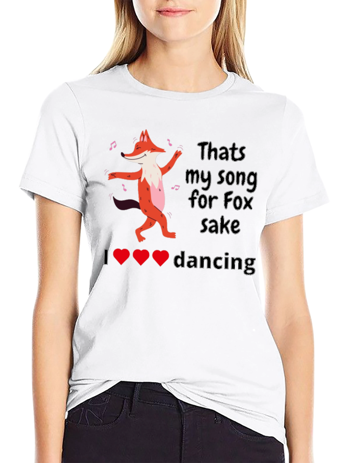 Dancing Fox Graphic Tee - Thats My Song!
