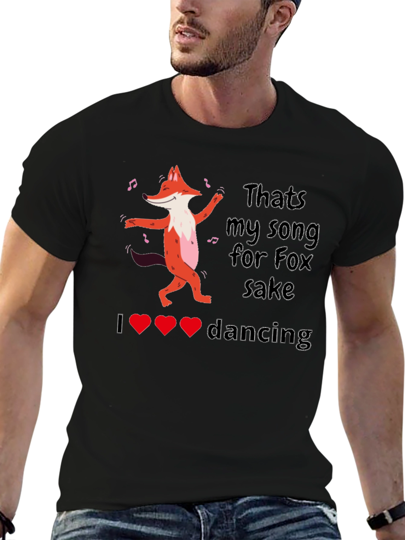 Dancing Fox Graphic Tee - Thats My Song!