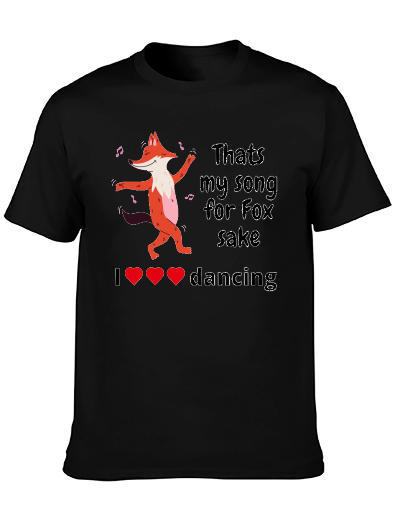 Dancing Fox Graphic Tee - Thats My Song!