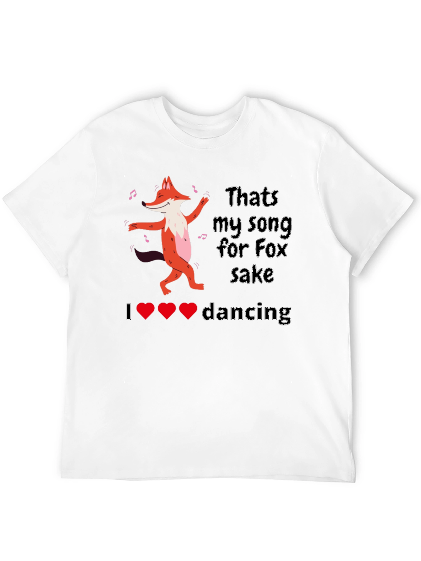 Dancing Fox Graphic Tee - Thats My Song!