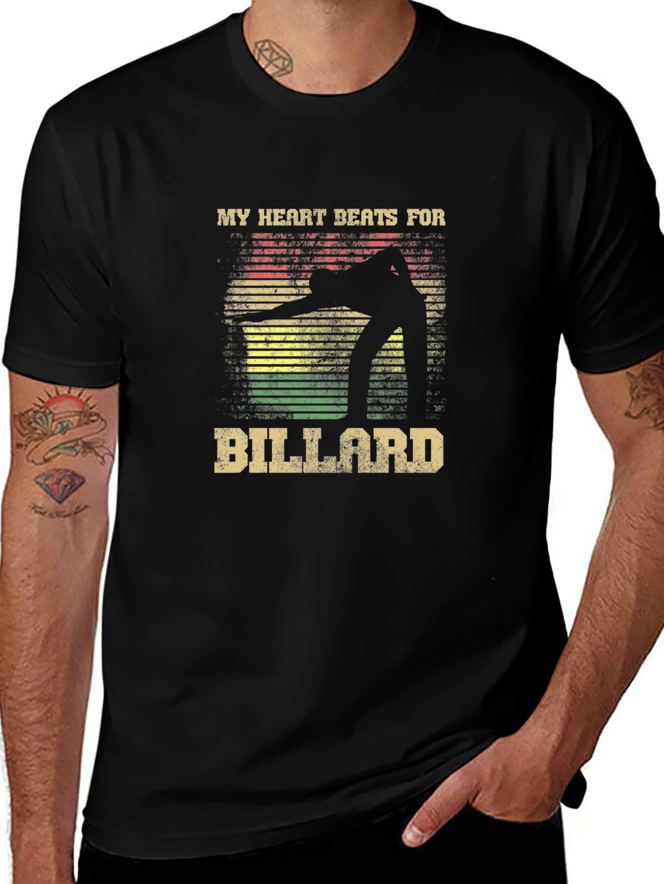 My Heart Beats For Billard Graphic Tee