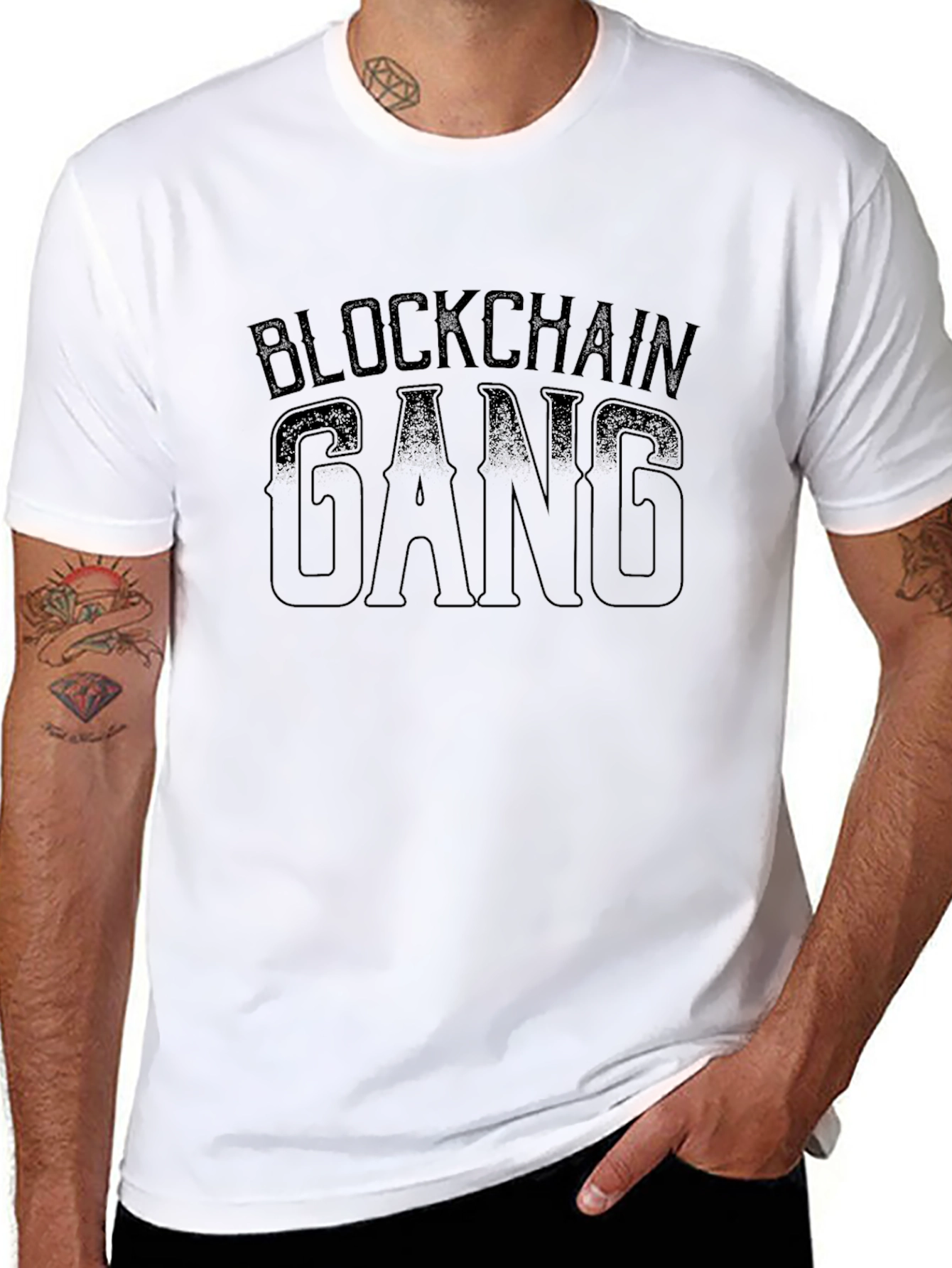 Blockchain Gang Black Tee