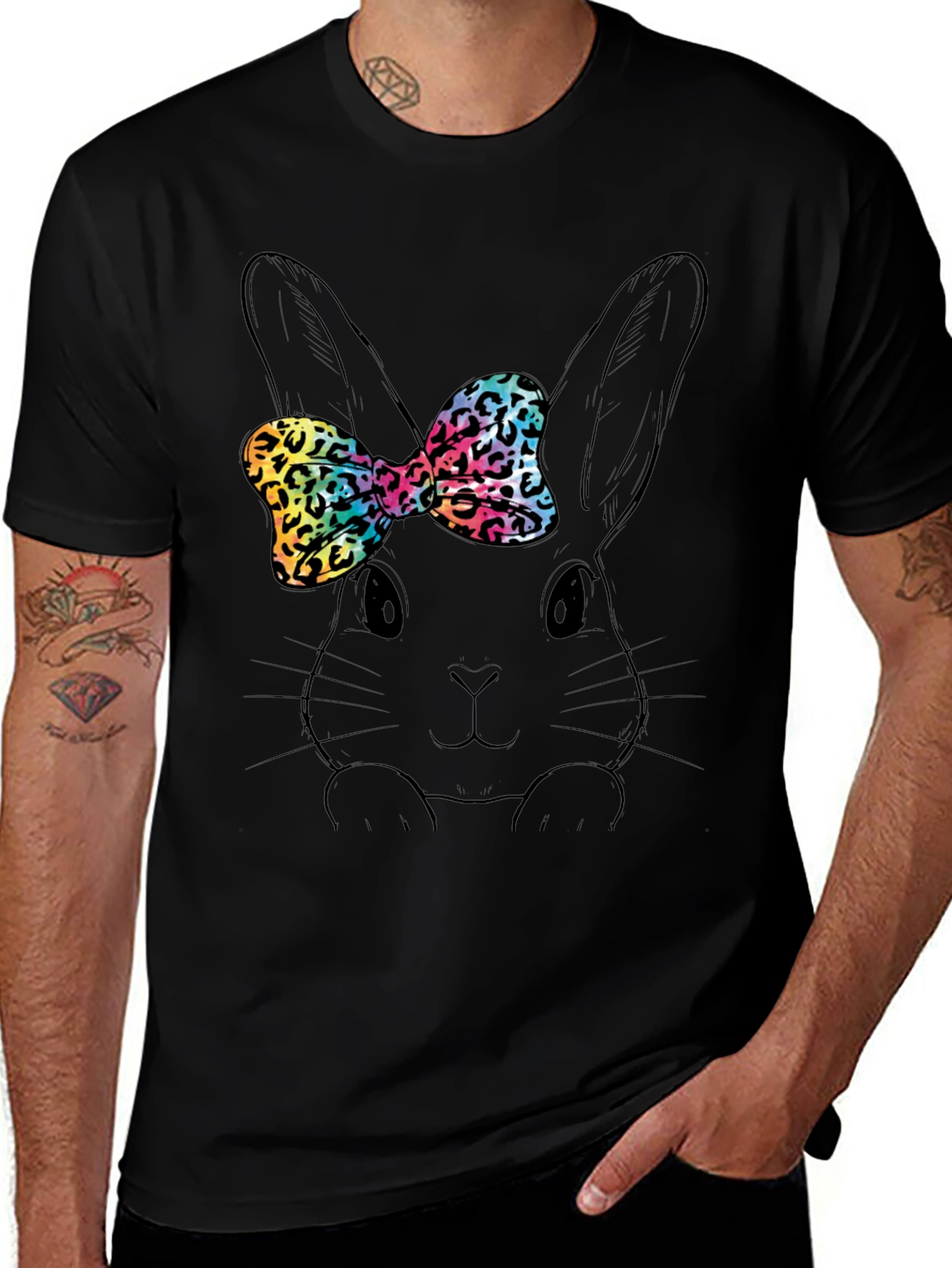 Bunny Bow T-Shirt - Fun Easter Style