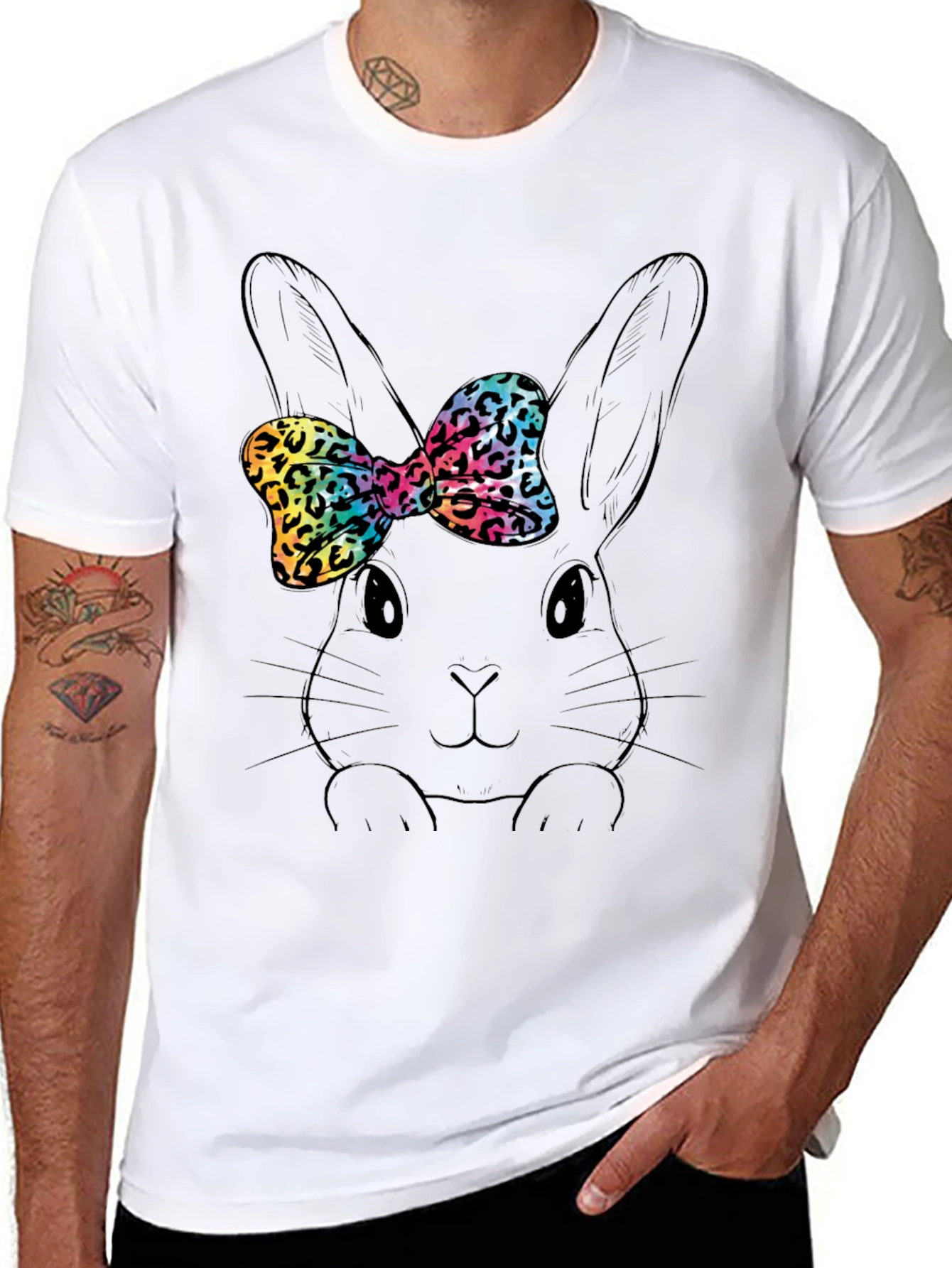 Bunny Bow T-Shirt - Fun Easter Style