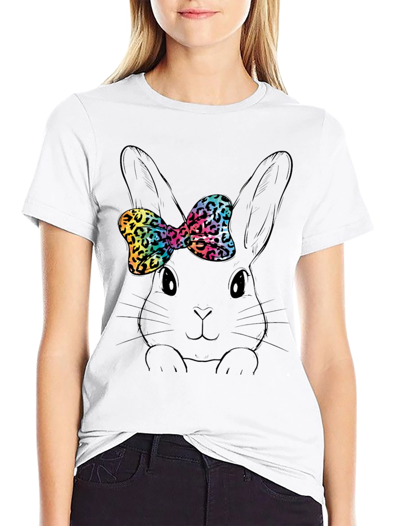 Bunny Bow T-Shirt - Fun Easter Style