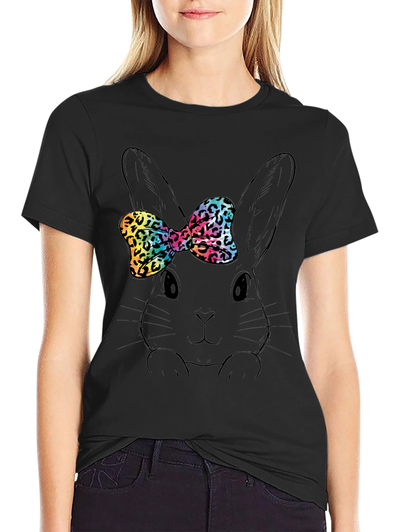 Bunny Bow T-Shirt - Fun Easter Style