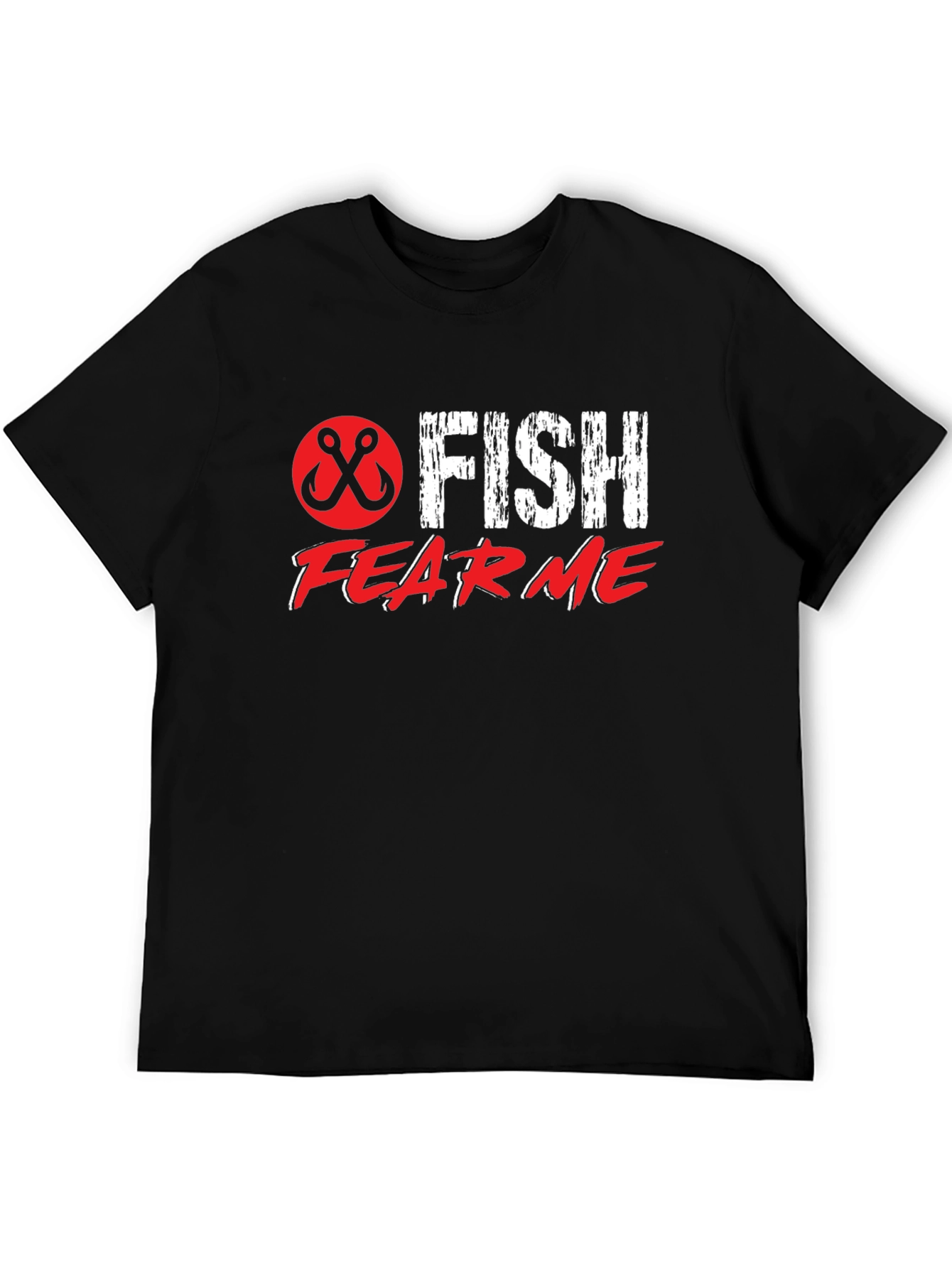 Fish Fear Me Black Graphic Tee