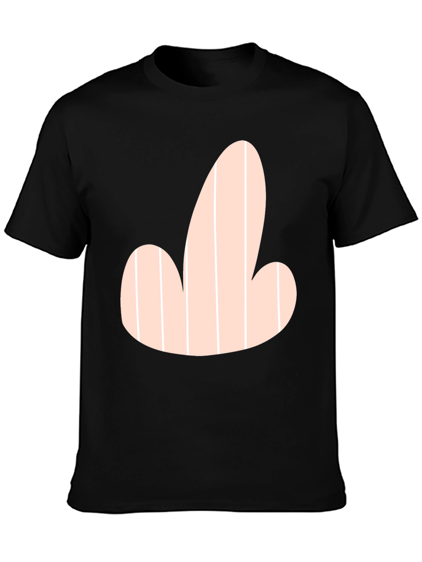 Novelty Graphic Tee - Funny Striped Design