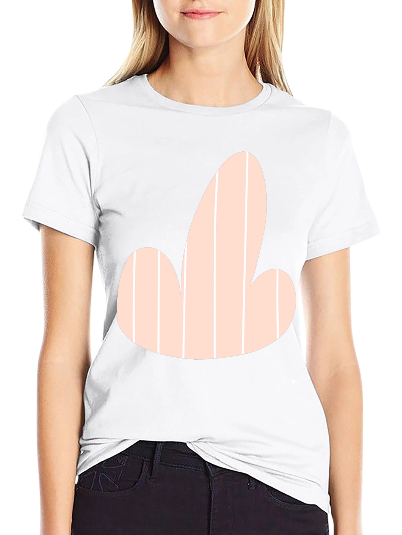Novelty Graphic Tee - Funny Striped Design