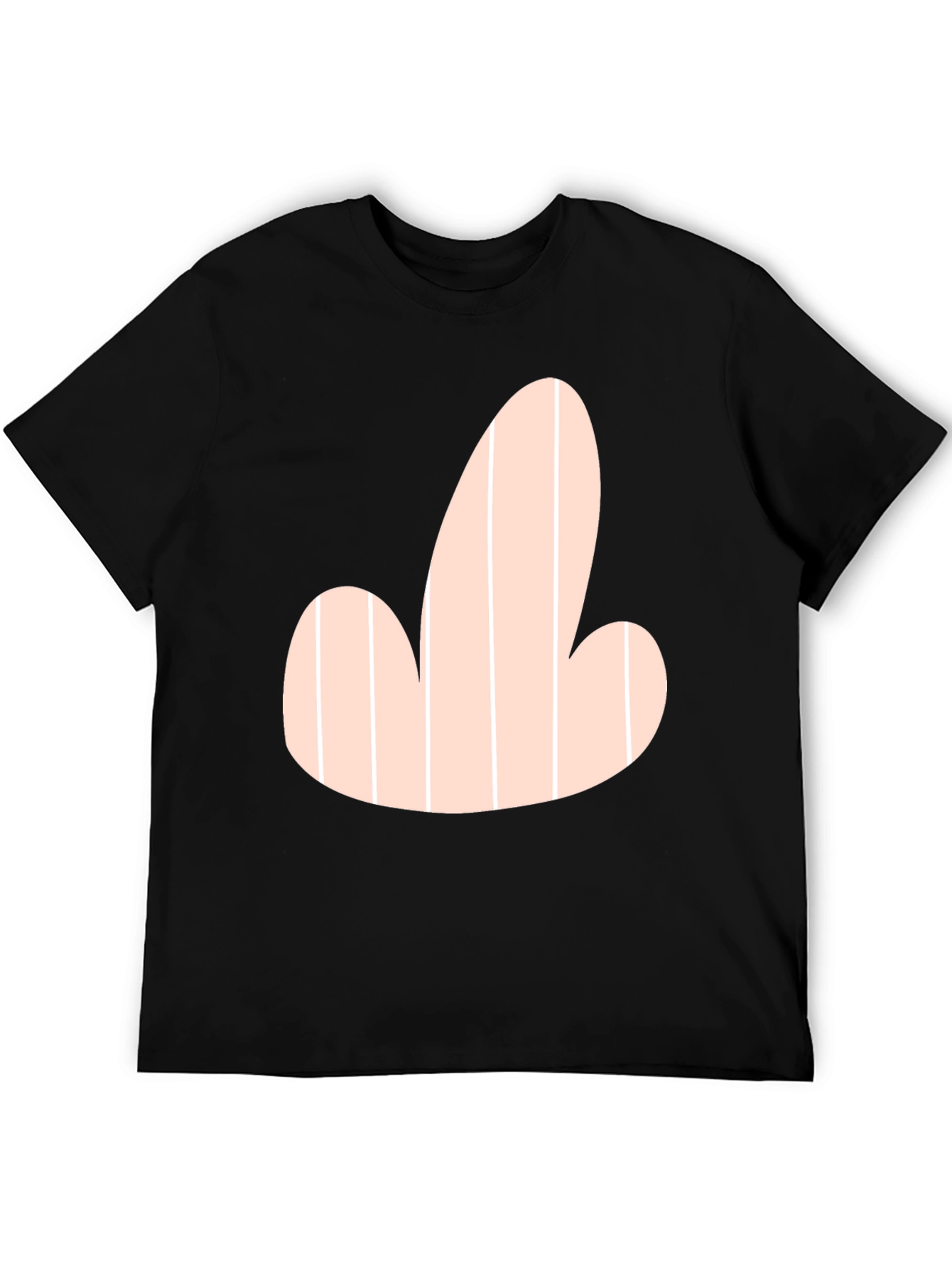 Novelty Graphic Tee - Funny Striped Design