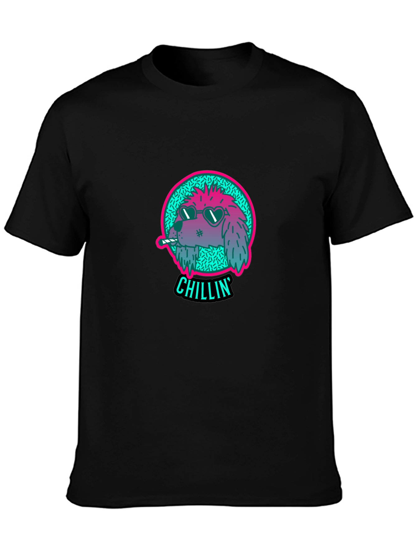 Chillin Dog Graphic Tee - Cool Casual Style