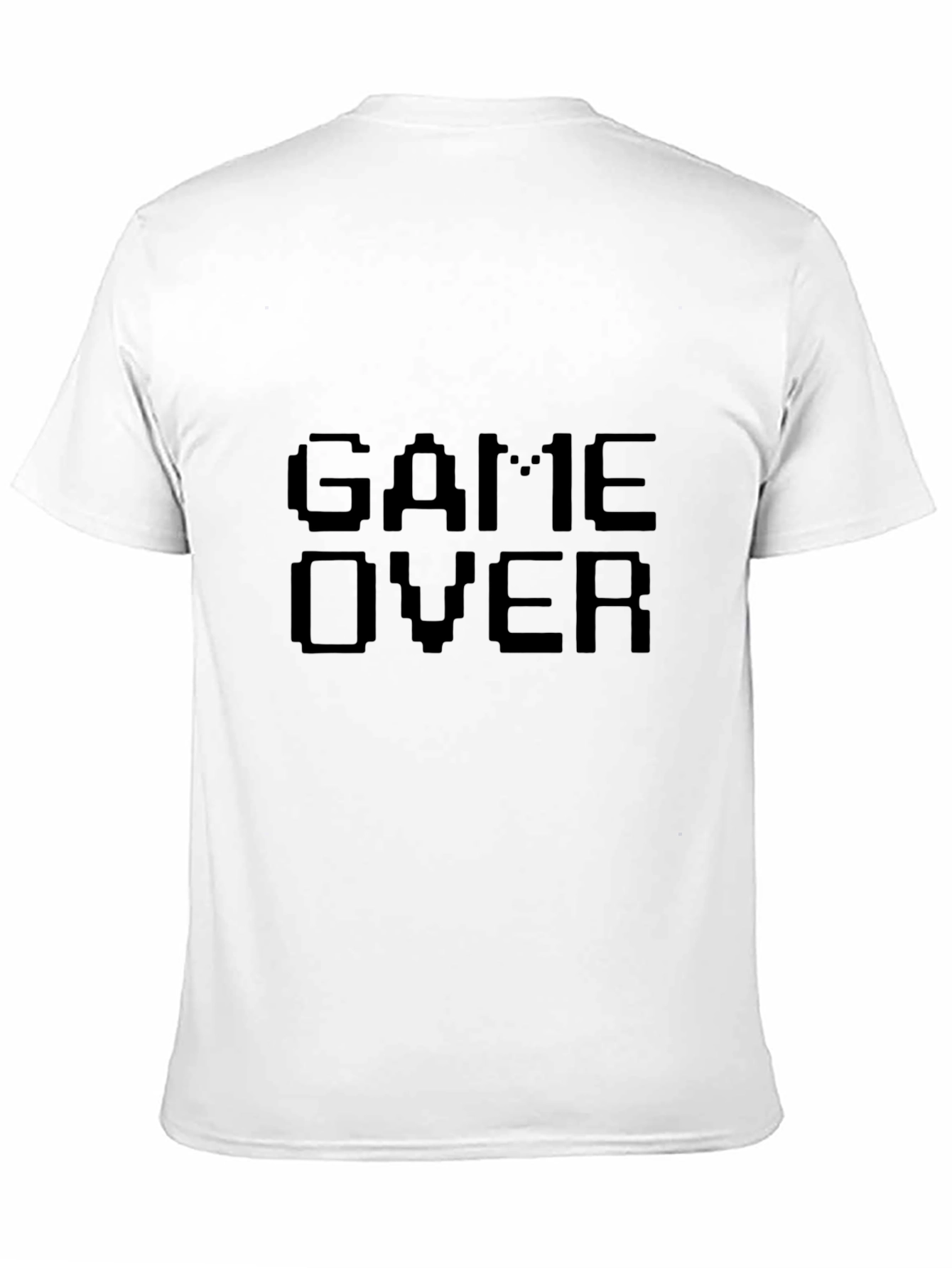 Pixelated Game Over Black T-Shirt - Gamer Style
