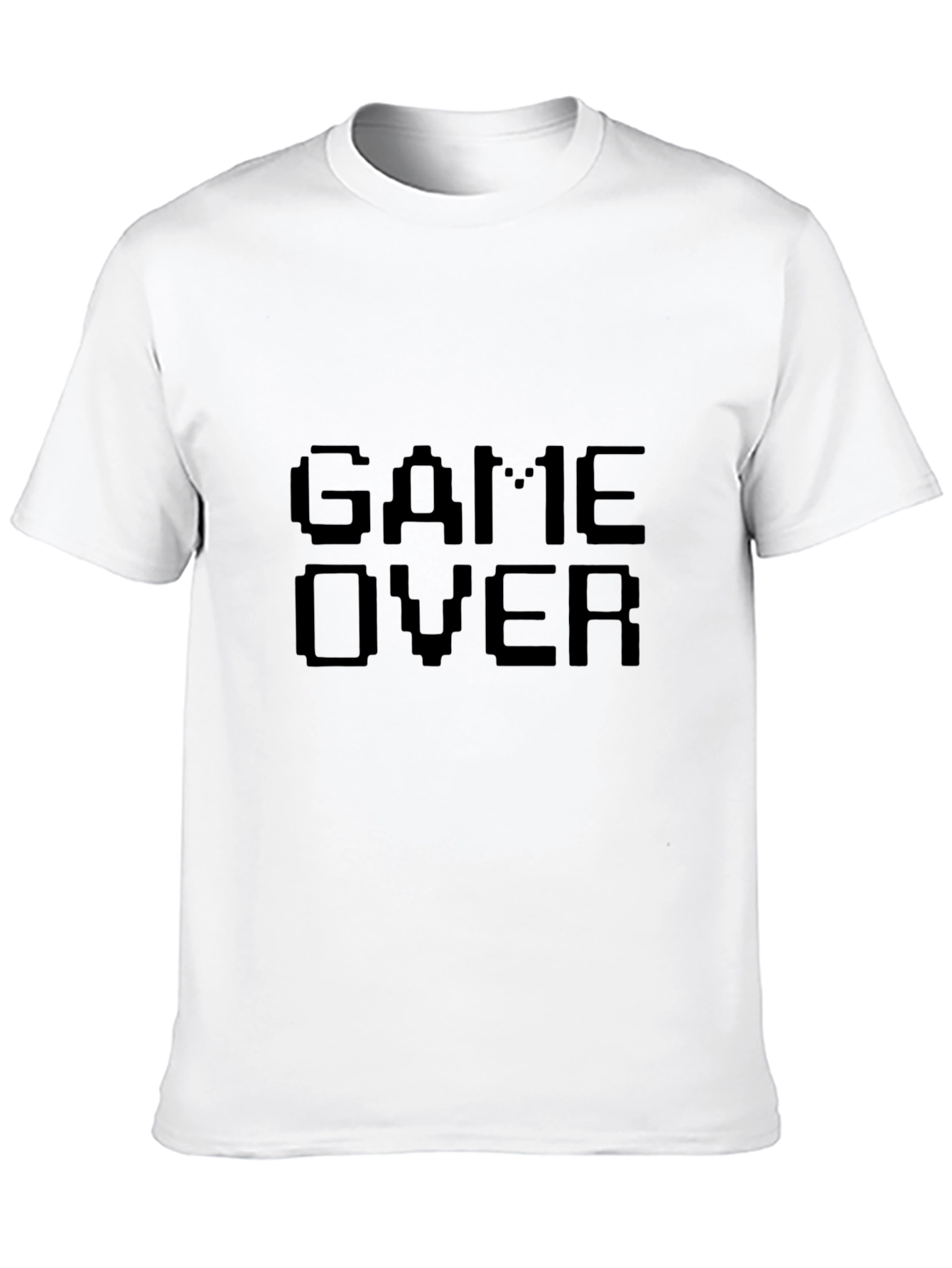 Pixelated Game Over Black T-Shirt - Gamer Style