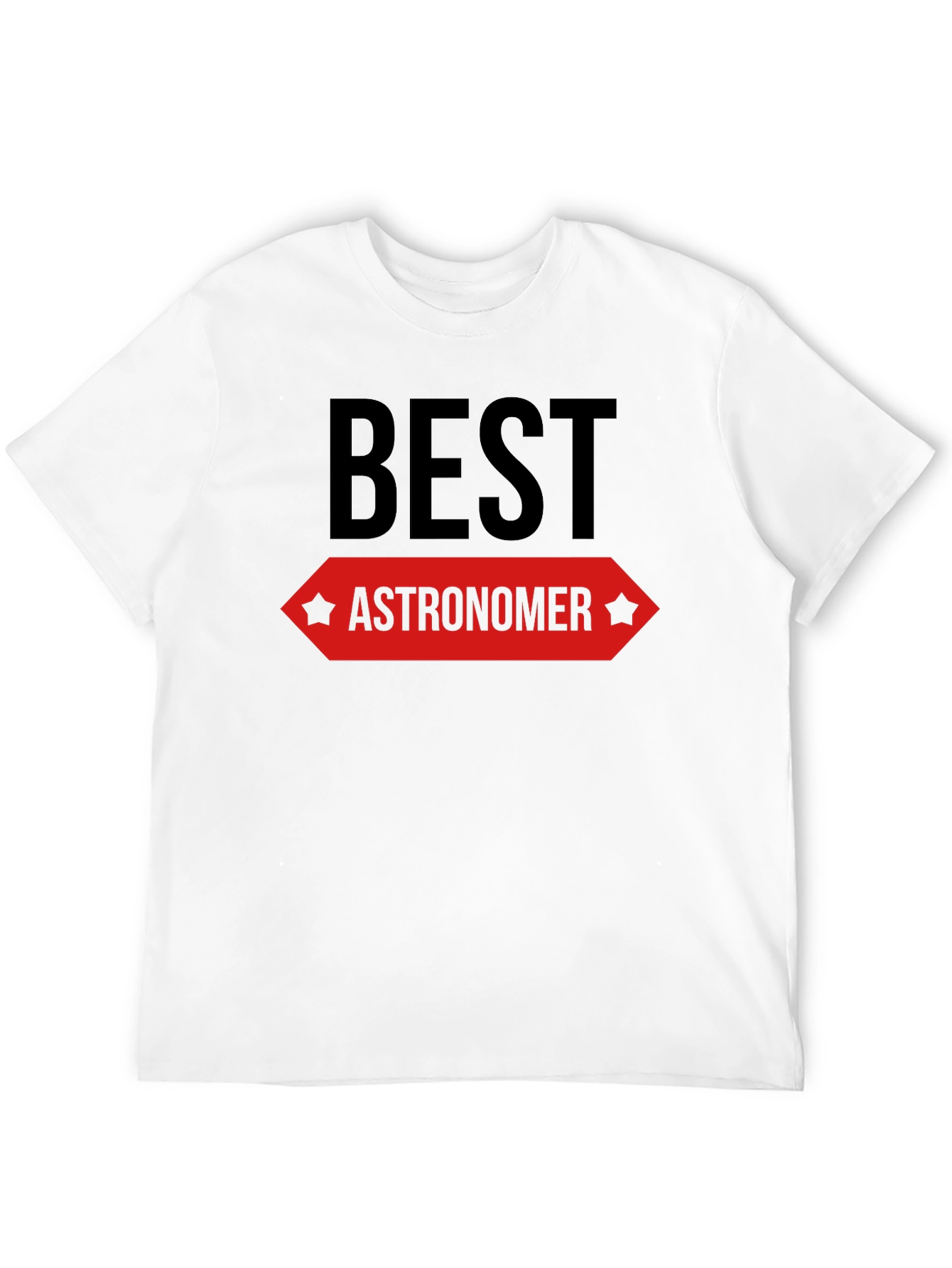 Best Astronomer Graphic T-Shirt - Black