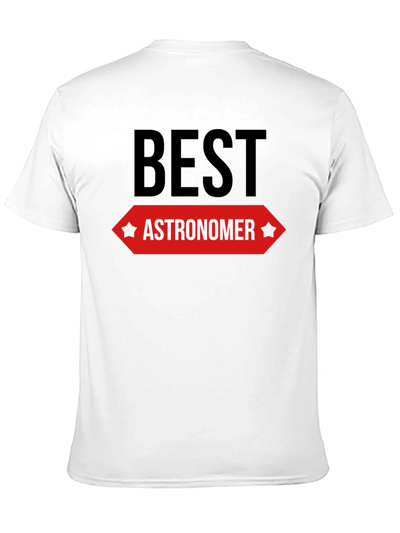 Best Astronomer Graphic T-Shirt - Black