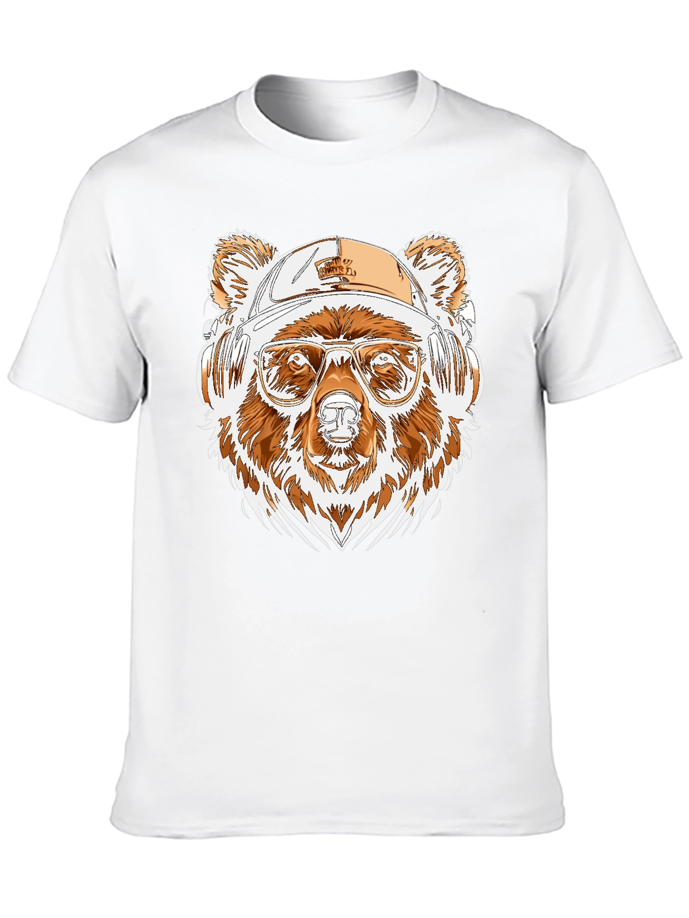 Cool Bear Tee: Graphic Print Black Shirt