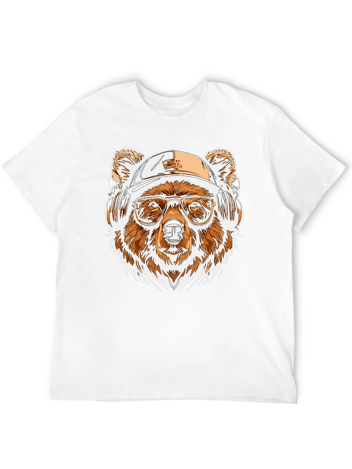 Cool Bear Tee: Graphic Print Black Shirt