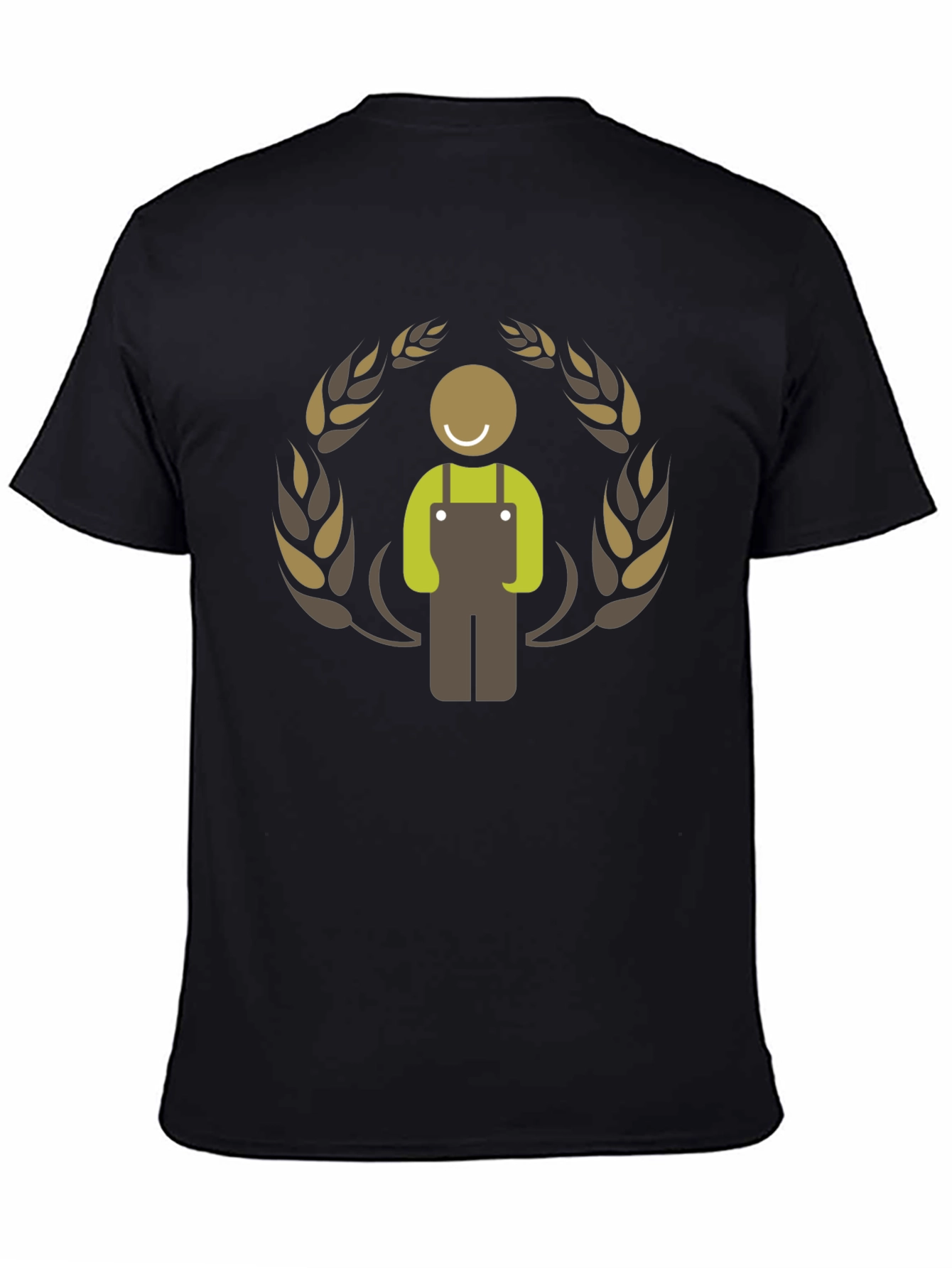 Farmer Graphic Black T-Shirt
