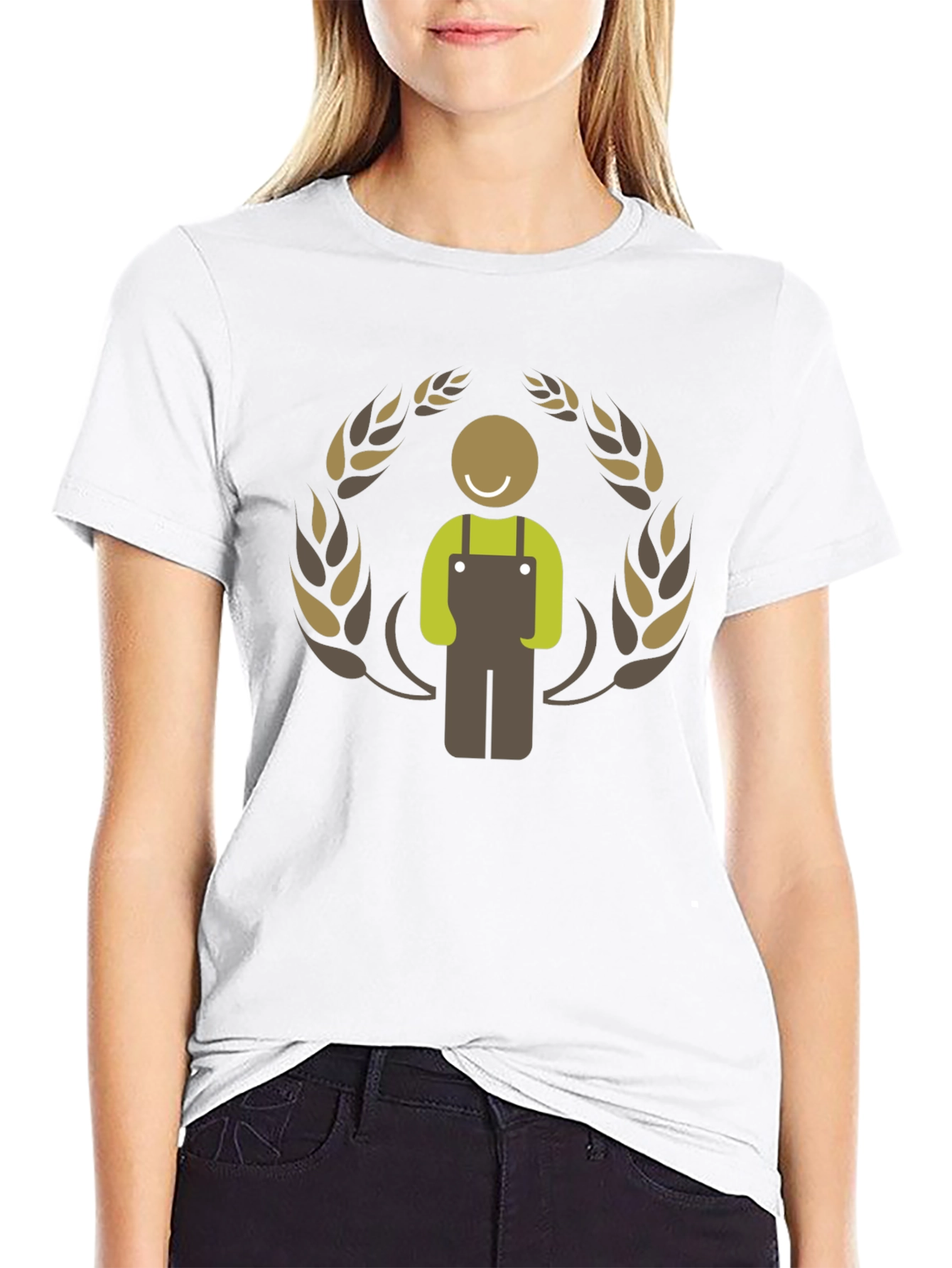 Farmer Graphic Black T-Shirt