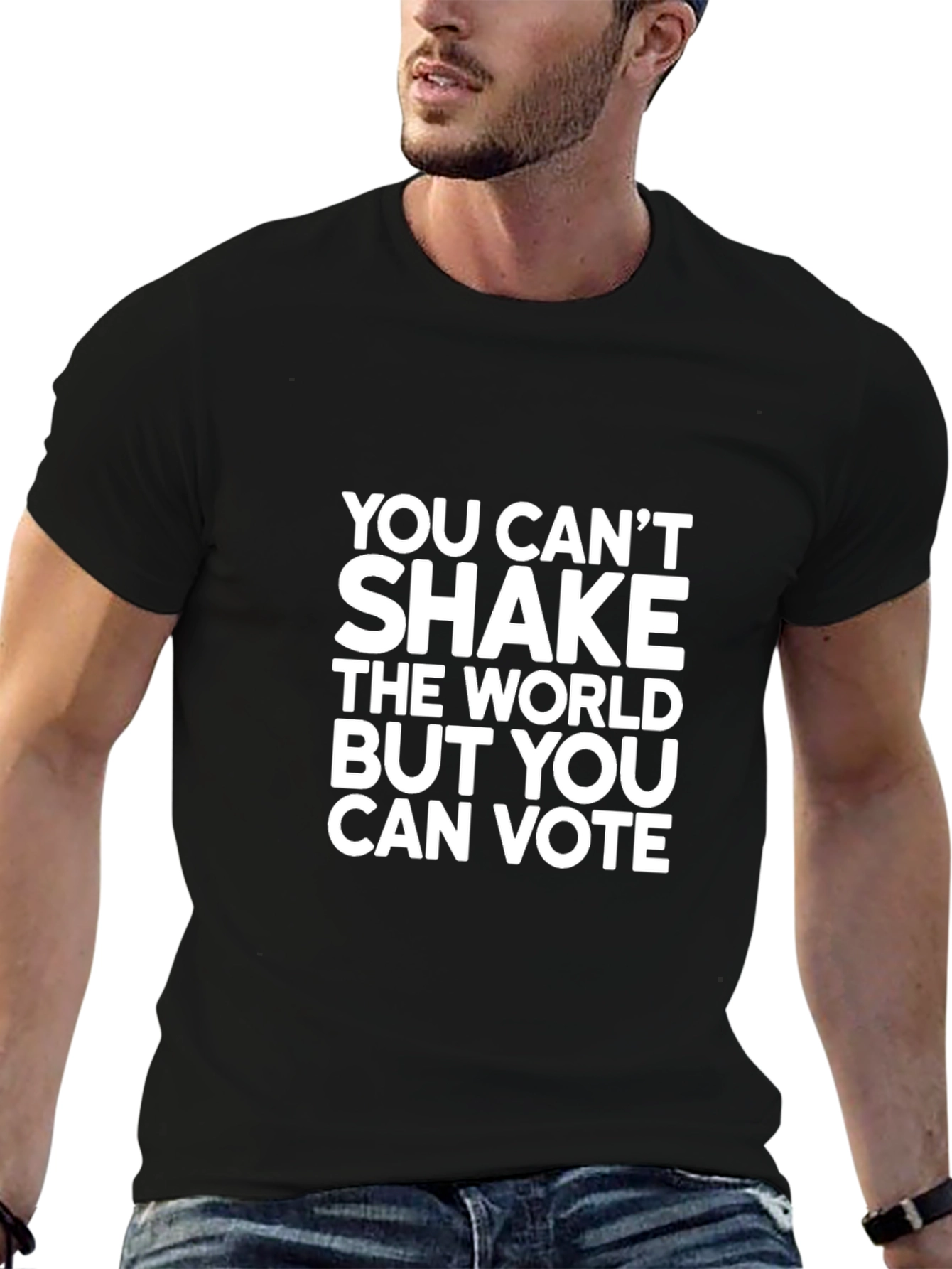 You Can Vote Graphic Tee - Black