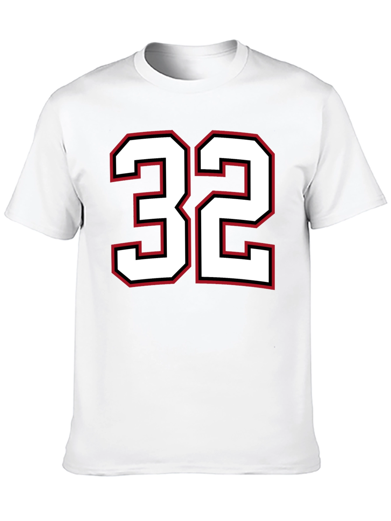 Mens Black T-shirt with Number 32