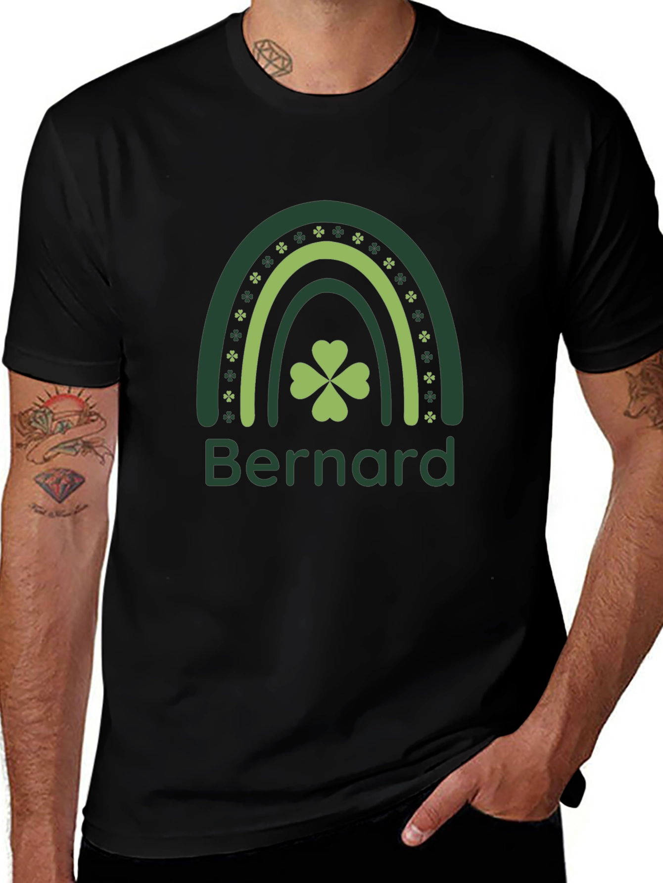 Bernard St. Patricks Day Rainbow T-Shirt