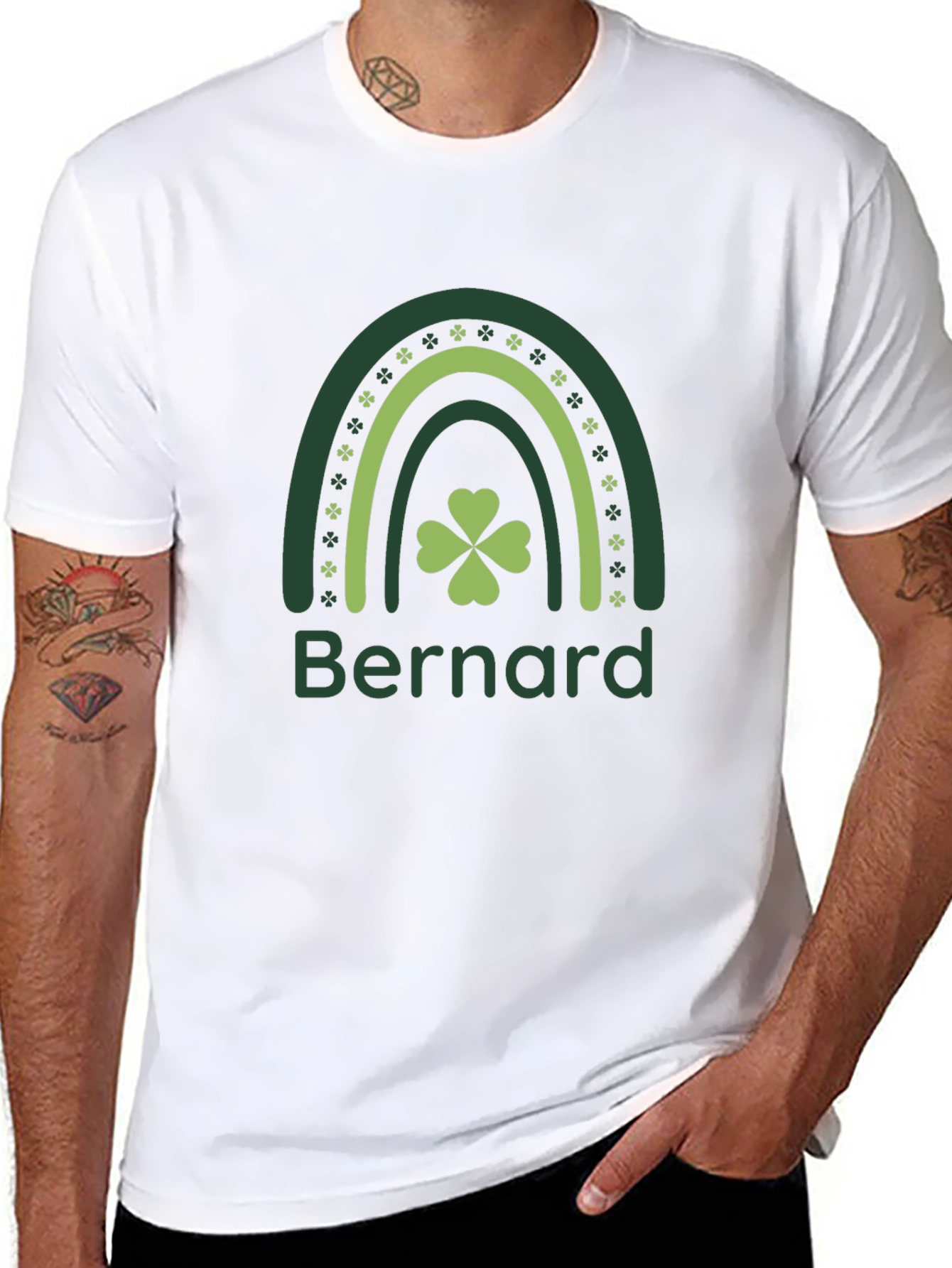 Bernard St. Patricks Day Rainbow T-Shirt