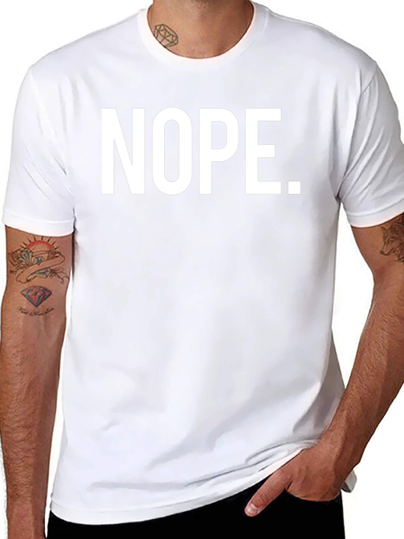 Nope Graphic Tee - Black T-Shirt