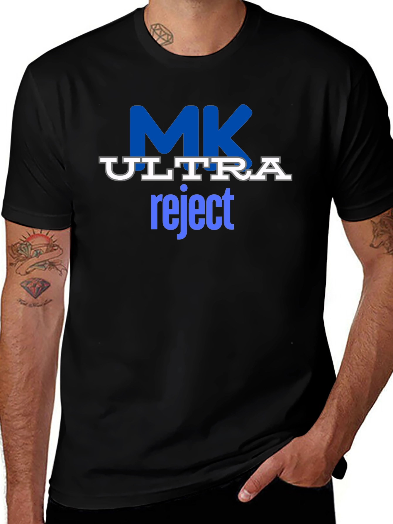 MK Ultra Reject Black Graphic Tee