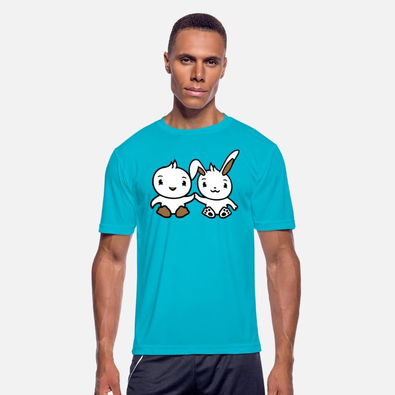 Rabbit Bird Chick 2 Friends Team Two Hands Holding