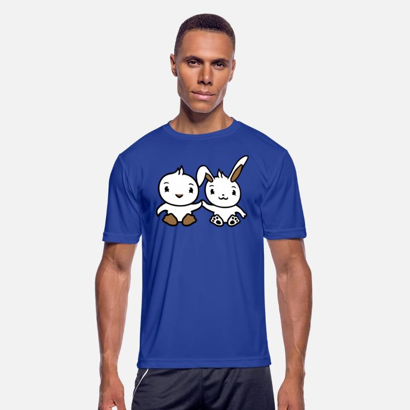 Rabbit Bird Chick 2 Friends Team Two Hands Holding