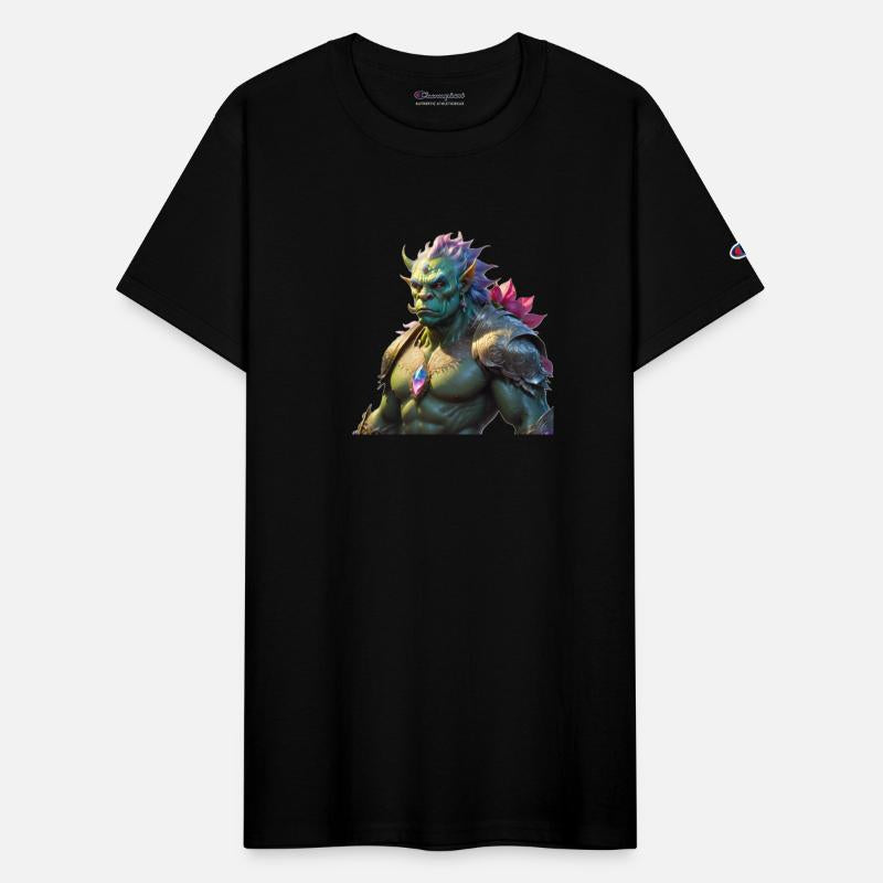 Rainbow colored orc male