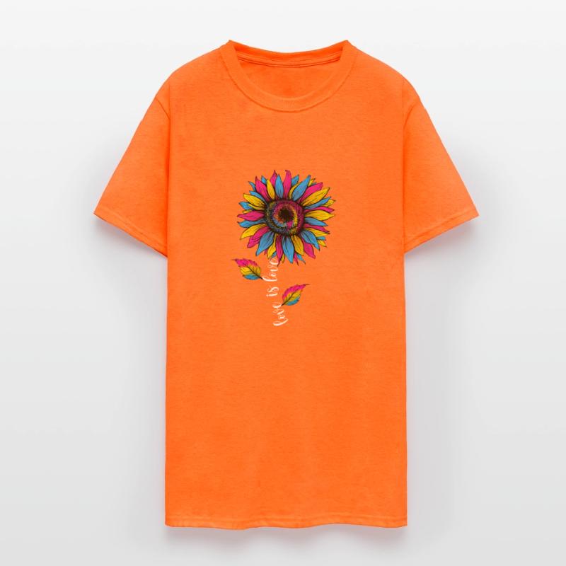 Rainbow Sunflower Love Is Love LGBT Pride