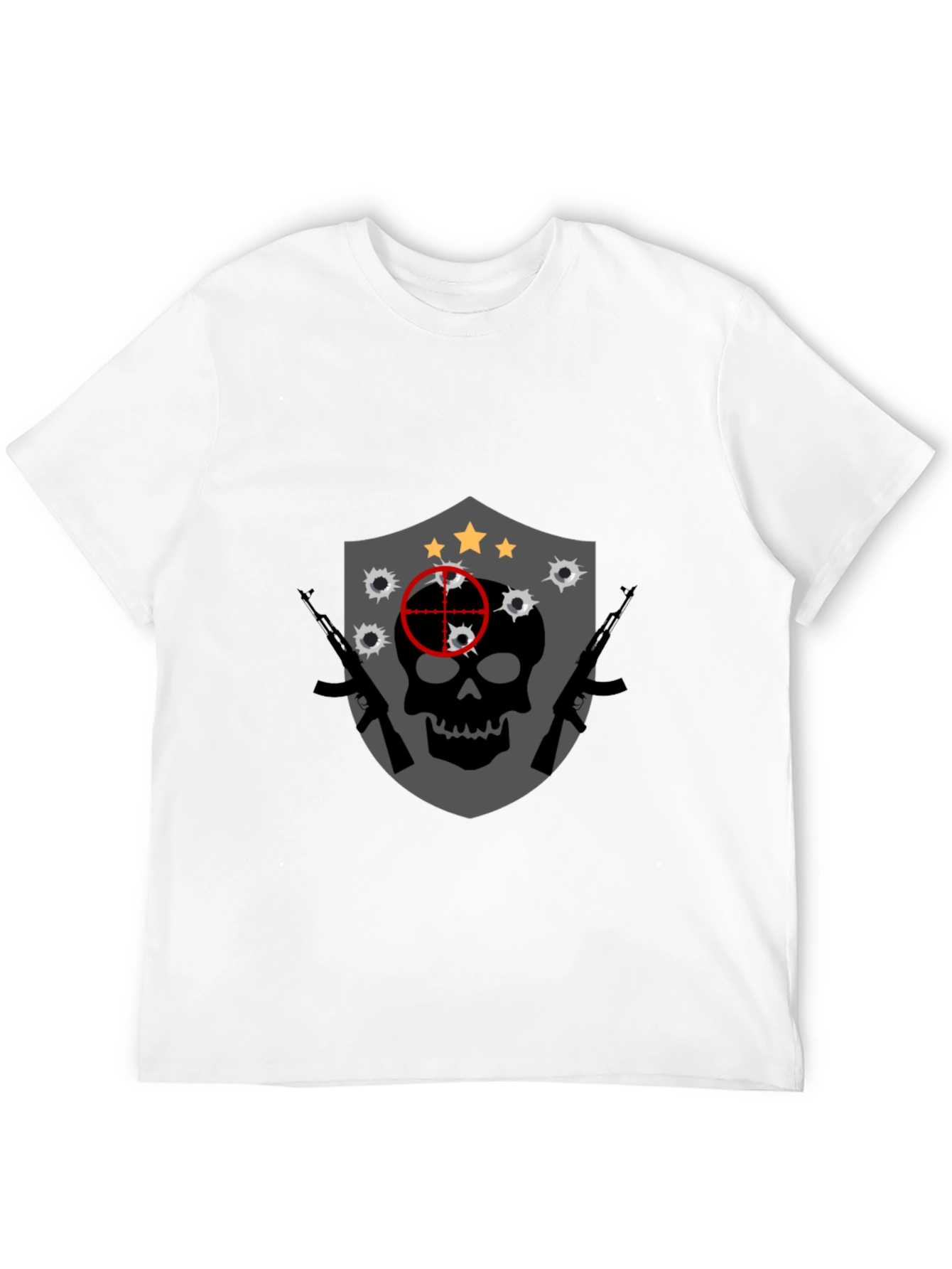 Skull Target Graphic Tee - Edgy Streetwear