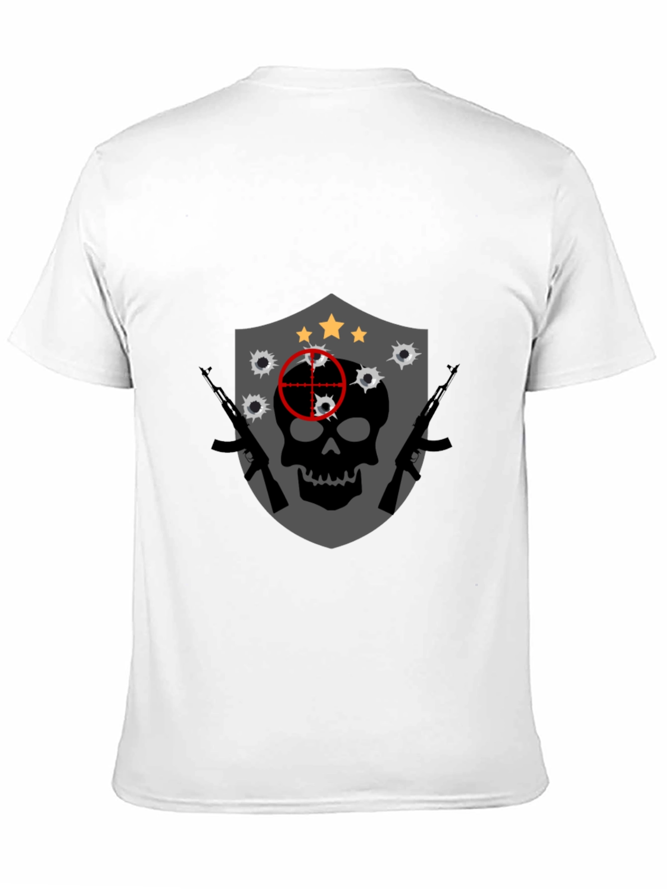 Skull Target Graphic Tee - Edgy Streetwear