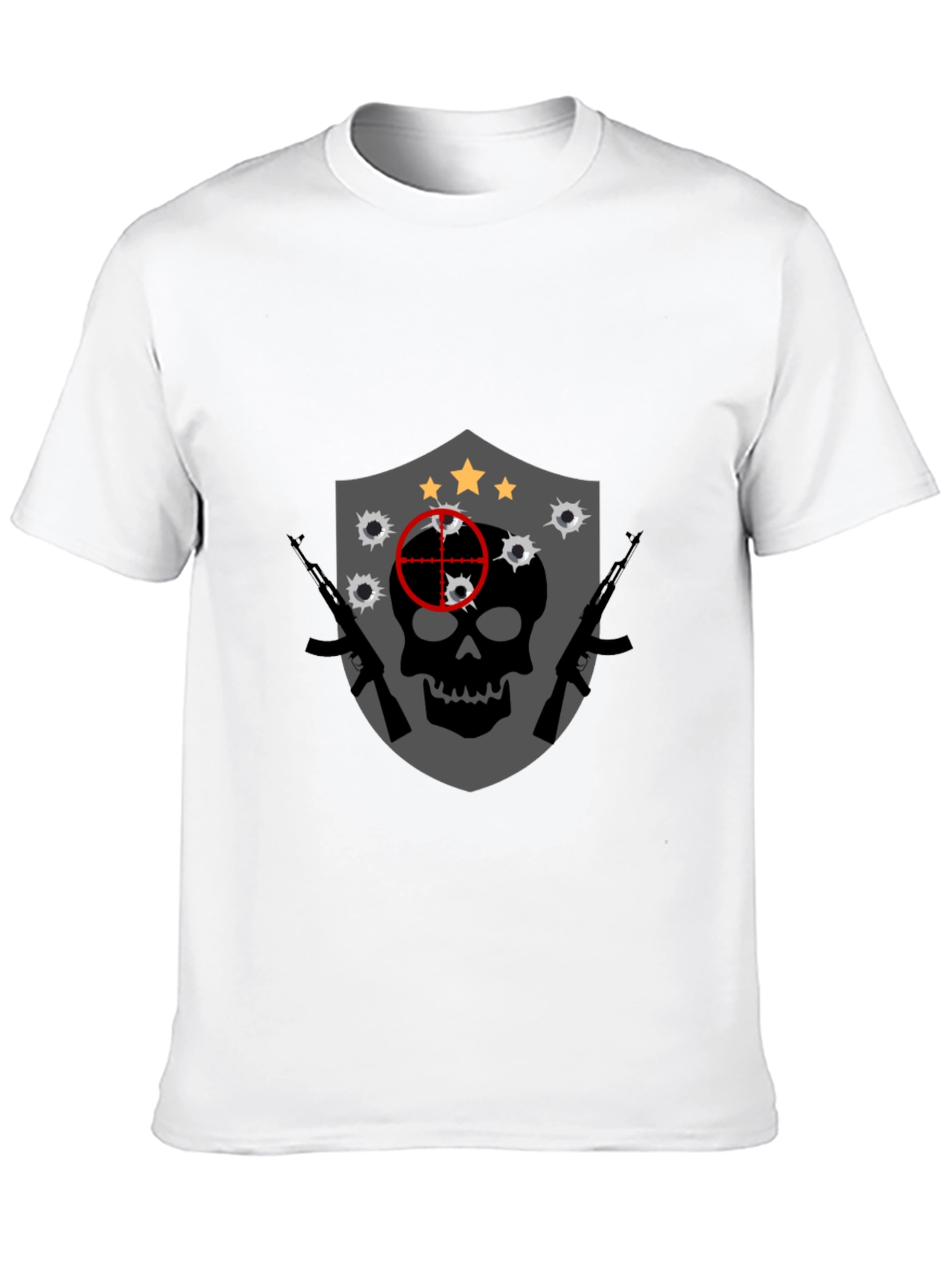 Skull Target Graphic Tee - Edgy Streetwear