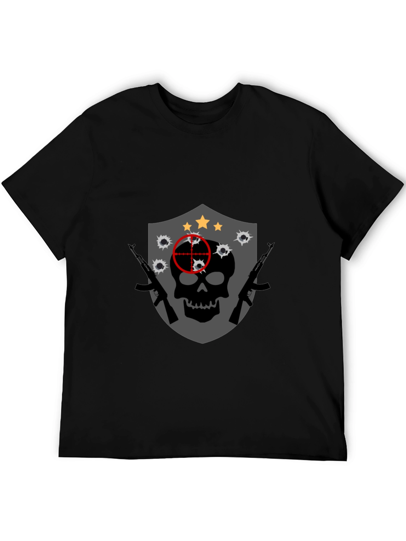 Skull Target Graphic Tee - Edgy Streetwear