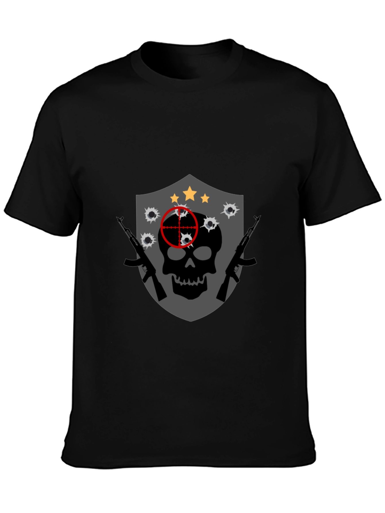 Skull Target Graphic Tee - Edgy Streetwear