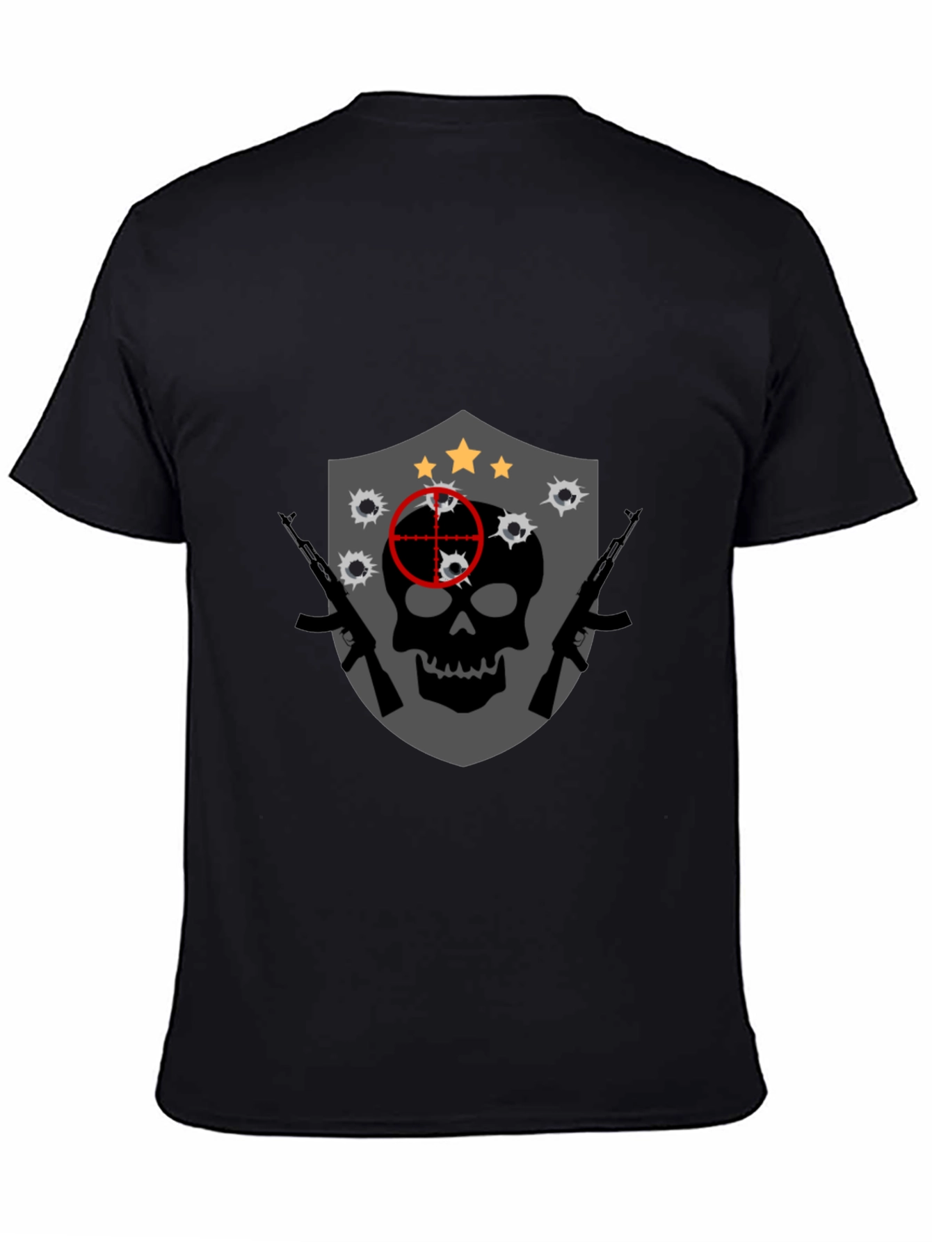 Skull Target Graphic Tee - Edgy Streetwear